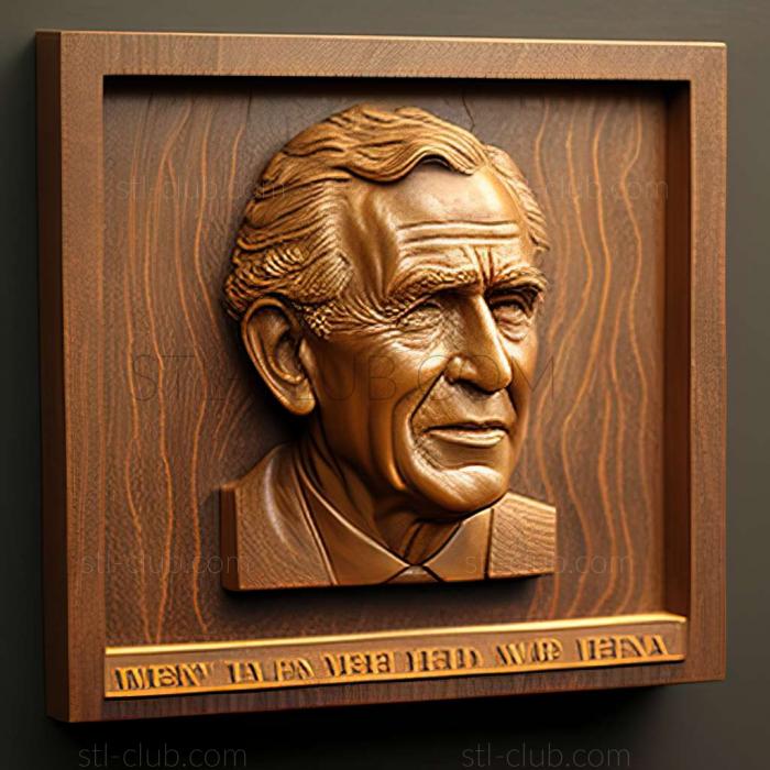 3D model George Walker Bush American artist (STL)